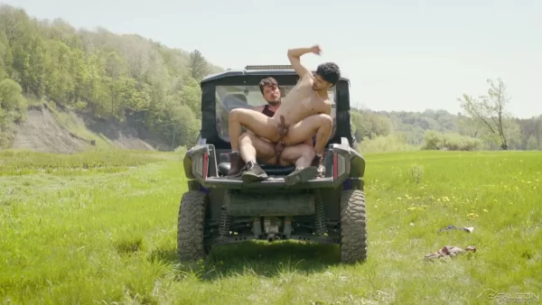 Happy Campers: Heath Halo & Joe Vanni Get Wild in the Woods Gay Porn 9