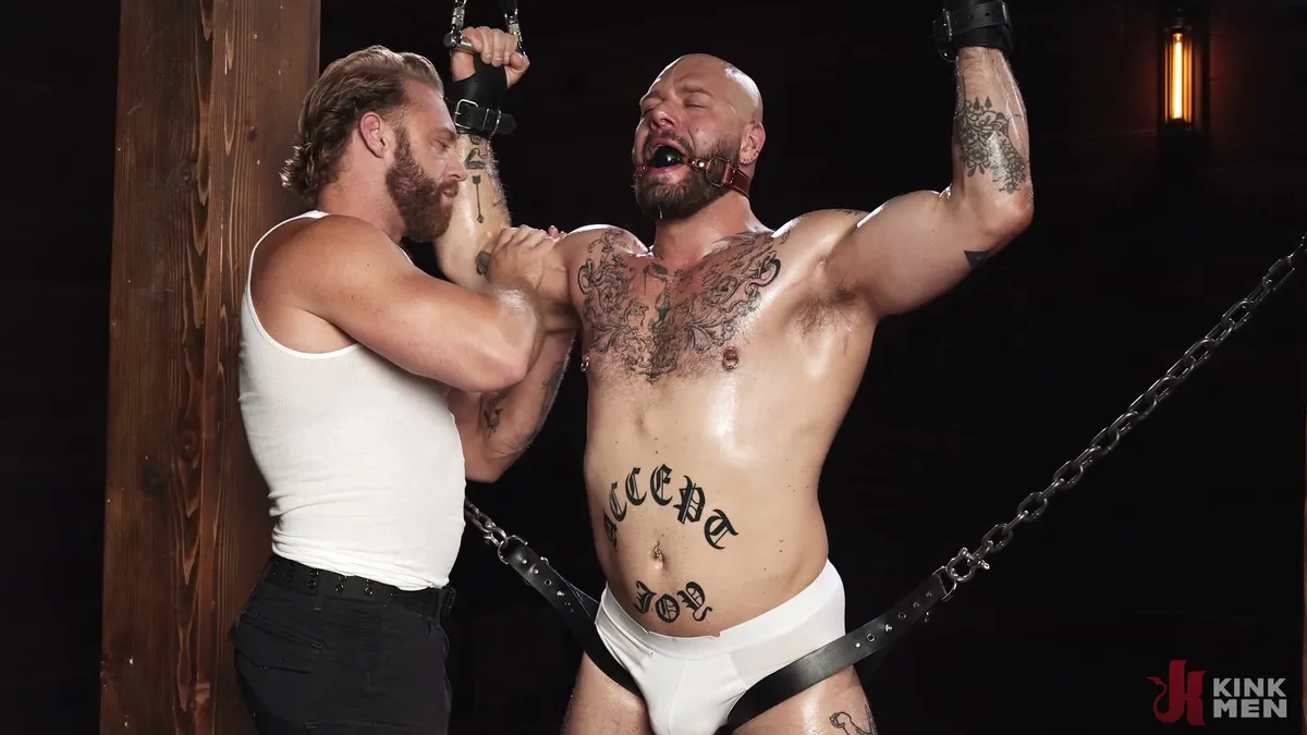 KinkMen: Brogan Dominates Gunnar Gates in Intense BDSM Play 2 KinkMen: Brogan Dominates Gunnar Gates in Intense BDSM Play Gay Porn 1