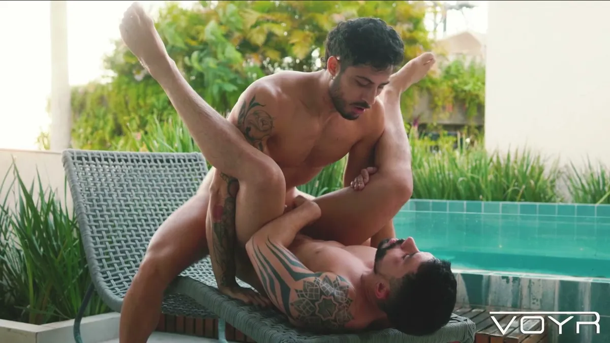 Markin Wolf Rams Kauan Bareback in Steamy Poolside Fun 5 Markin Wolf Rams Kauan Bareback in Steamy Poolside Fun Gay Porn 4