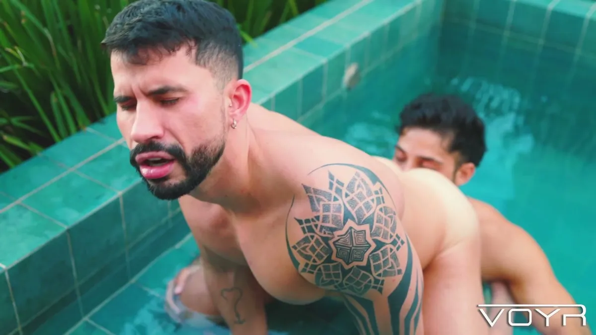 Markin Wolf Rams Kauan Bareback in Steamy Poolside Fun 6 Markin Wolf Rams Kauan Bareback in Steamy Poolside Fun Gay Porn 5