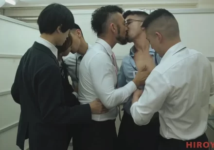 Panasodick-Orgy: Hiroya and Daniel's Office Adventure Gay Porn
