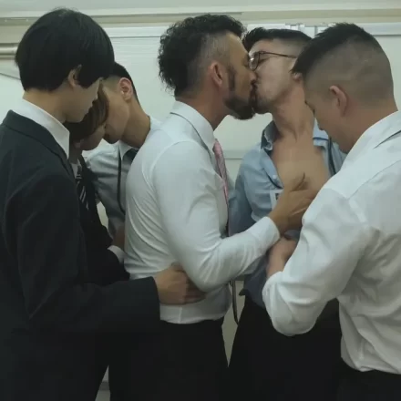 Panasodick-Orgy: Hiroya and Daniel's Office Adventure Gay Porn