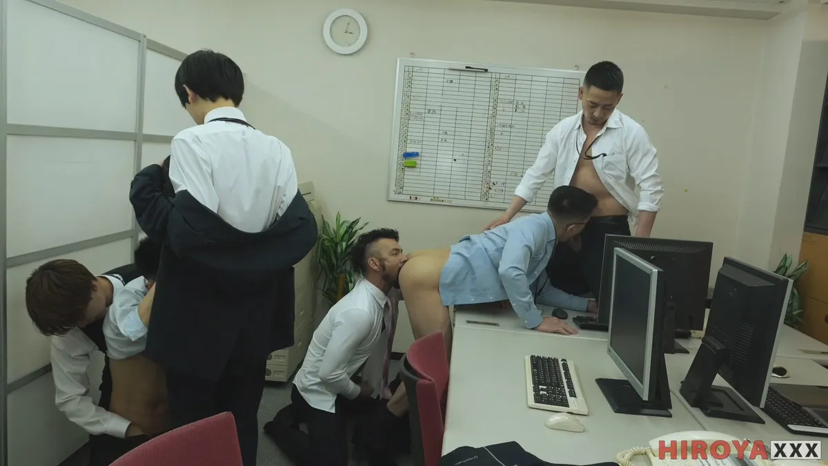 Panasodick-Orgy: Hiroya and Daniel's Office Adventure 6 Panasodick-Orgy: Hiroya and Daniel's Office Adventure Gay Porn 5