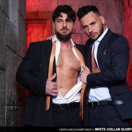 White-Collar Gloryhole: Heath Halo & Hairy Wolf – MenAtPlay White-Collar Gloryhole: Heath Halo & Hairy Wolf - MenAtPlay Gay Porn