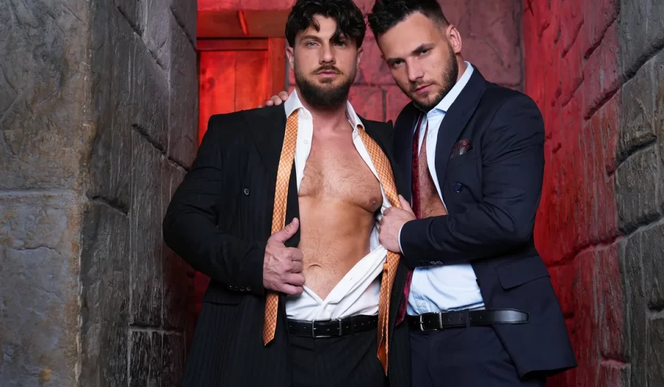 White-Collar Gloryhole: Heath Halo & Hairy Wolf – MenAtPlay White-Collar Gloryhole: Heath Halo & Hairy Wolf - MenAtPlay Gay Porn