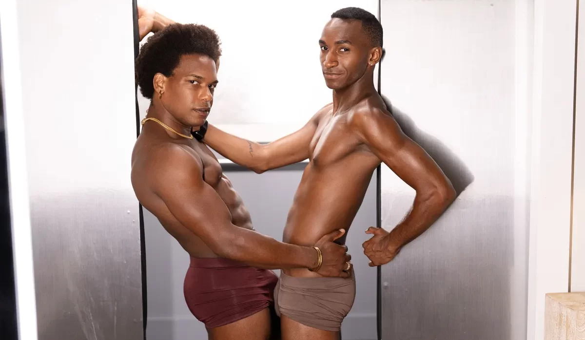 Adrian Hart & Kai Clash Styles for a Risky Elevator Fuck 1 Adrian Hart & Kai Clash Styles for a Risky Elevator Fuck Gay Porn
