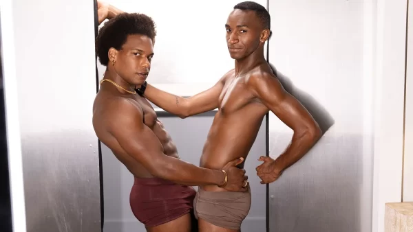Adrian Hart & Kai Clash Styles for a Risky Elevator Fuck Gay Porn