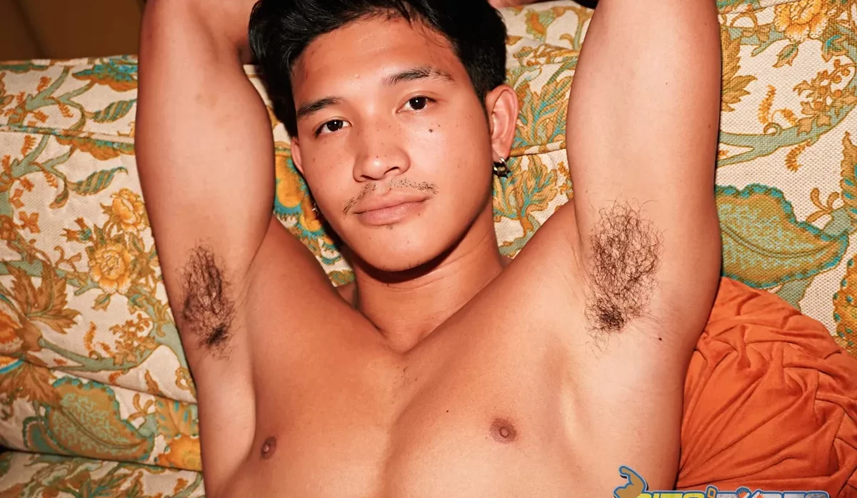 Andrew Akito Rubs Fresh Cum Into His Pits 1 Andrew Akito Rubs Fresh Cum Into His Pits Gay Porn