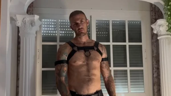 Christian Wilde Straps Into Leather To Unload At The Sperm Bank Gay Porn