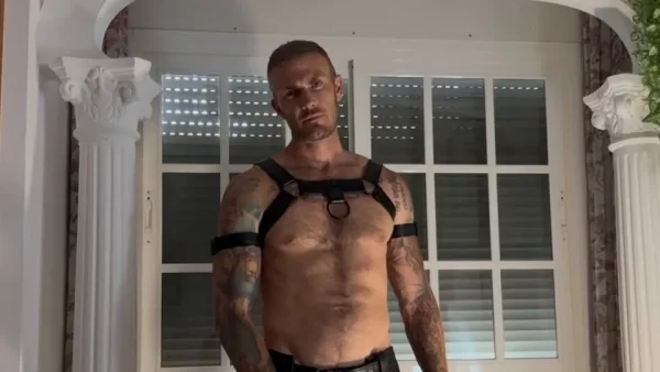 Christian Wilde Straps Into Leather To Unload At The Sperm Bank Gay Porn