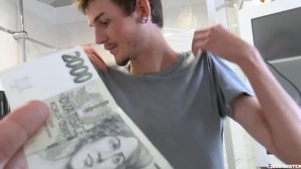 Czech Hunter 850: Money Turns Him Into an Anal Performer Gay Porn