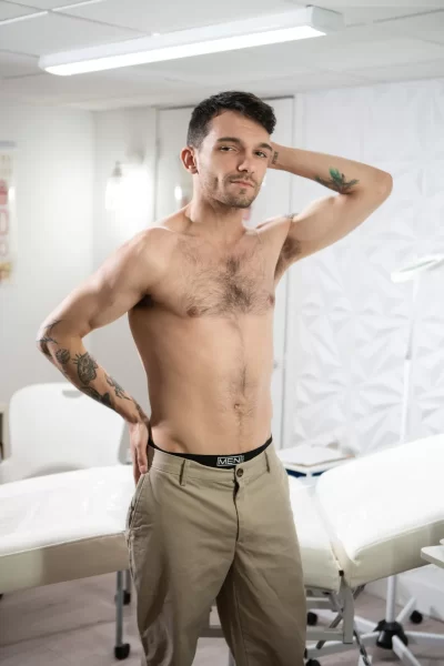 Dentist Cole Connor Lets Jack Desfeux Drill His Ass Gay Porn 9