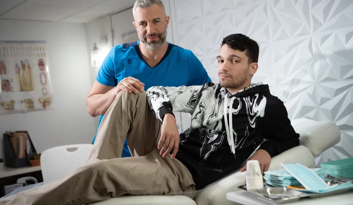 Dentist Cole Connor Lets Jack Desfeux Drill His Ass 1 Dentist Cole Connor Lets Jack Desfeux Drill His Ass Gay Porn