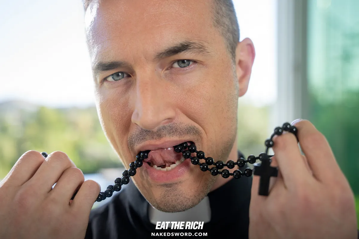 Derek Kage's Rosary & Beads Routine Exposed by Hidden Camera 8 Derek Kage's Rosary and Beads Routine Exposed by Hidden Camera Gay Porn 4