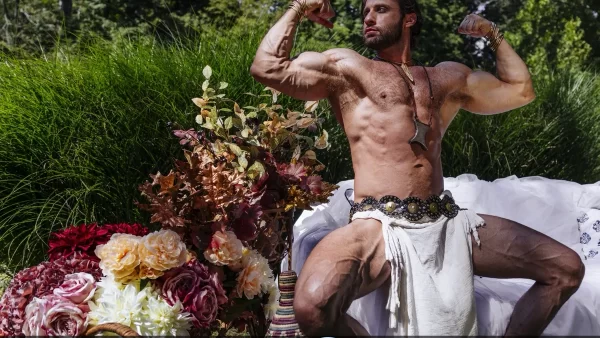 Dom King Owns Hunter as Dionysus in Gods & Heroes Gay Porn