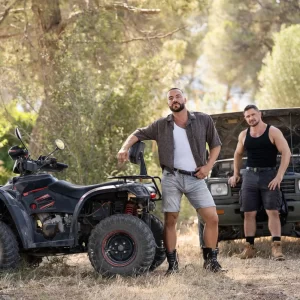 Nicola Veneziano Takes Dato Foland Raw After Roadside Grind Gay Porn