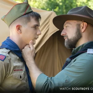 Adam Snow Breaks In Nicholas Michaels With a Hungry Kiss Gay Porn