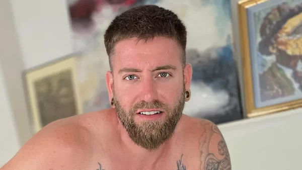 Austin Ponce Gags on Rico Vega's Uncut Meat Gay Porn