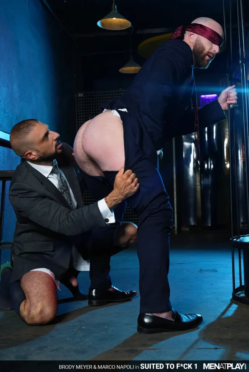 Brody Meyer and Marco Napoli Suit Up for Submit or Dominate Gay Porn 10