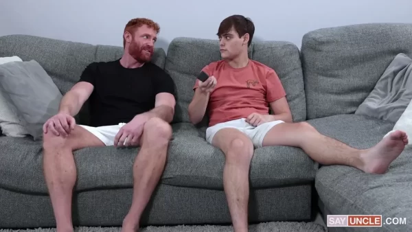 Dylan Fruits Takes Gunther on the Couch Gay Porn