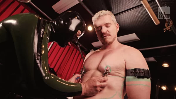 LatexPsycho and Master Sim Destroy Axel Abysse Gay Porn 6