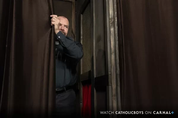 Lucky Cruz Gets Rimmed by Max Sargent in the Booth Gay Porn 7