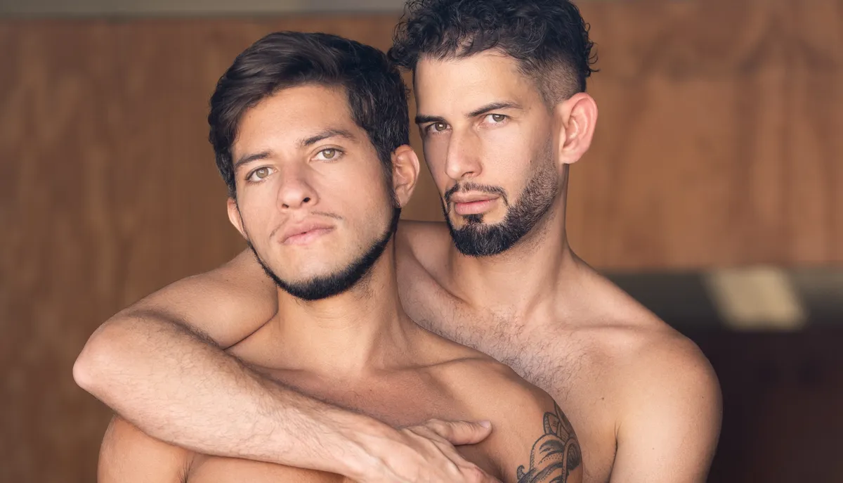 The Girthy Farmer: Josh Feeds Tiago Santana His Big Cock Gay Porn