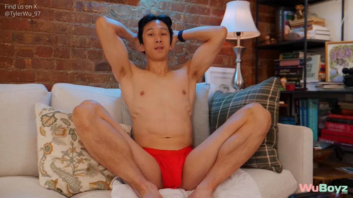 Tyler Wu's Muffin Foreskin Stuffing Gay Porn
