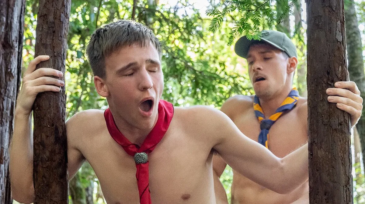 Zac Steele Takes It From Zander Woodz in the Woods Gay Porn